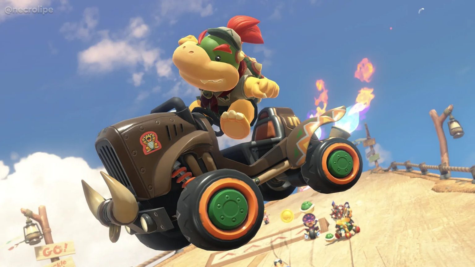 Mario Kart World – Novas imagens destacam o personagem Bowser Jr ...