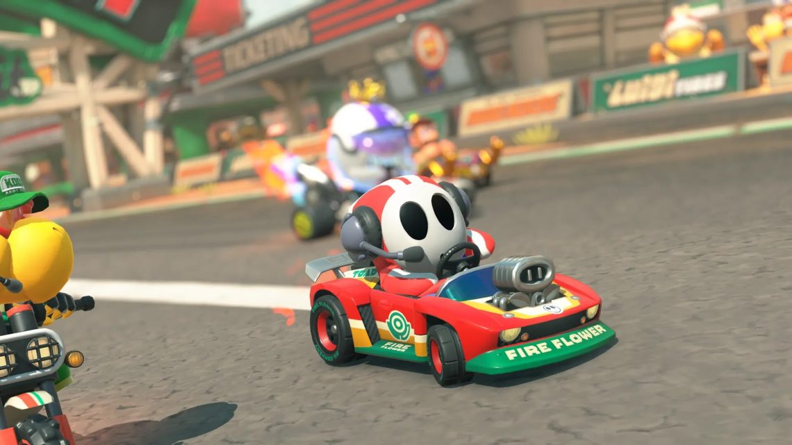 Mario Kart World Novas imagens destacam o personagem Shy Guy