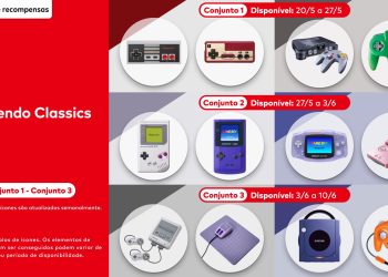 Missões e Recompensas – Elementos de ícones baseados em videogames clássicos da Nintendo são disponibilizados