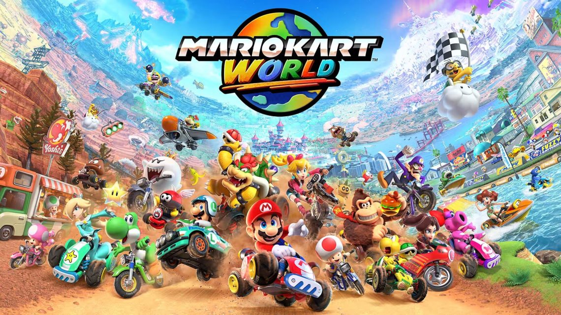 Imagem destacada de Nintendo mostra bastidores da gravação de músicas de Mario Kart World em novos vídeos