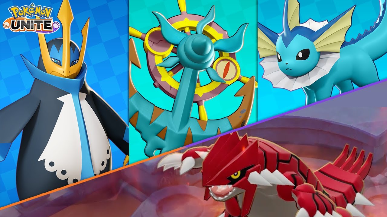 Pokémon UNITE – Empoleon, Dhelmise e Vaporeon são anunciados como próximos personagens jogáveis – Universo Nintendo