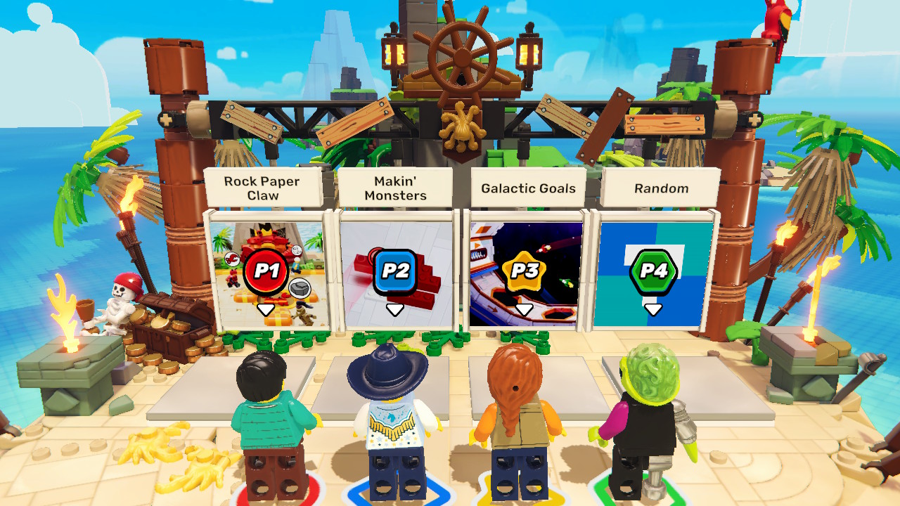Cena de escolha do próximo minigame