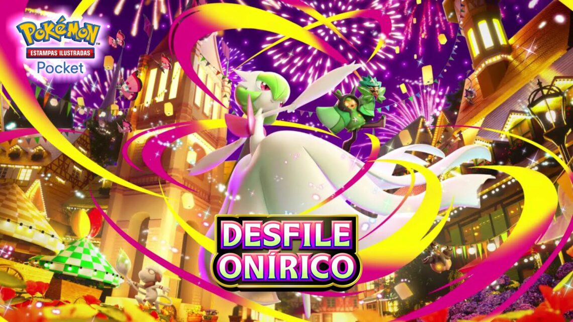 Imagem destacada de Pokémon Estampas Ilustradas Pocket – Expansão ‘Desfile Onírico’ é anunciada para a próxima semana