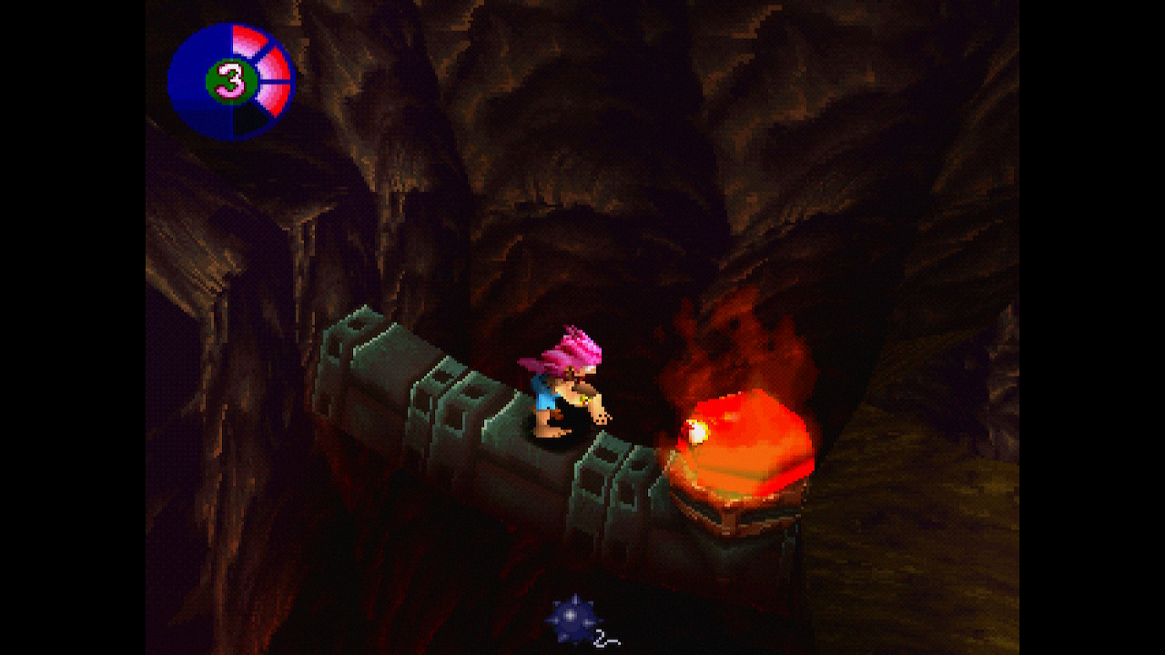 Tomba 2 faz parte dos primórdios da era experimental de jogos 3D de plataforma