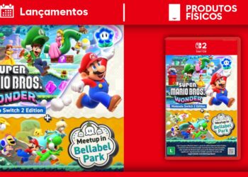 Lançamentos físicos até 28/Mar | Super Mario Bros. Wonder NS2 Edition é destaque, mais