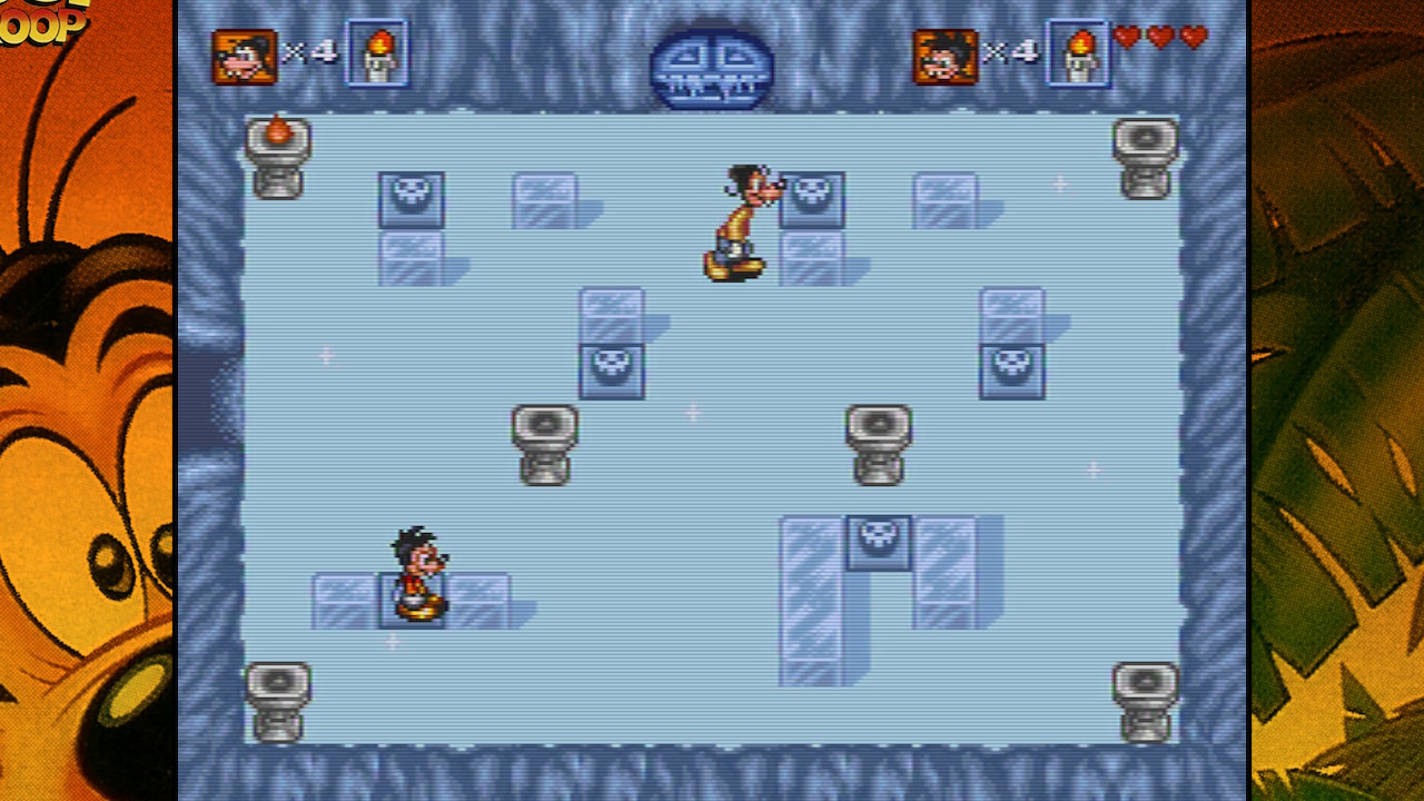 Goof Troop jogado em multiplayer, com Pateta e Max
