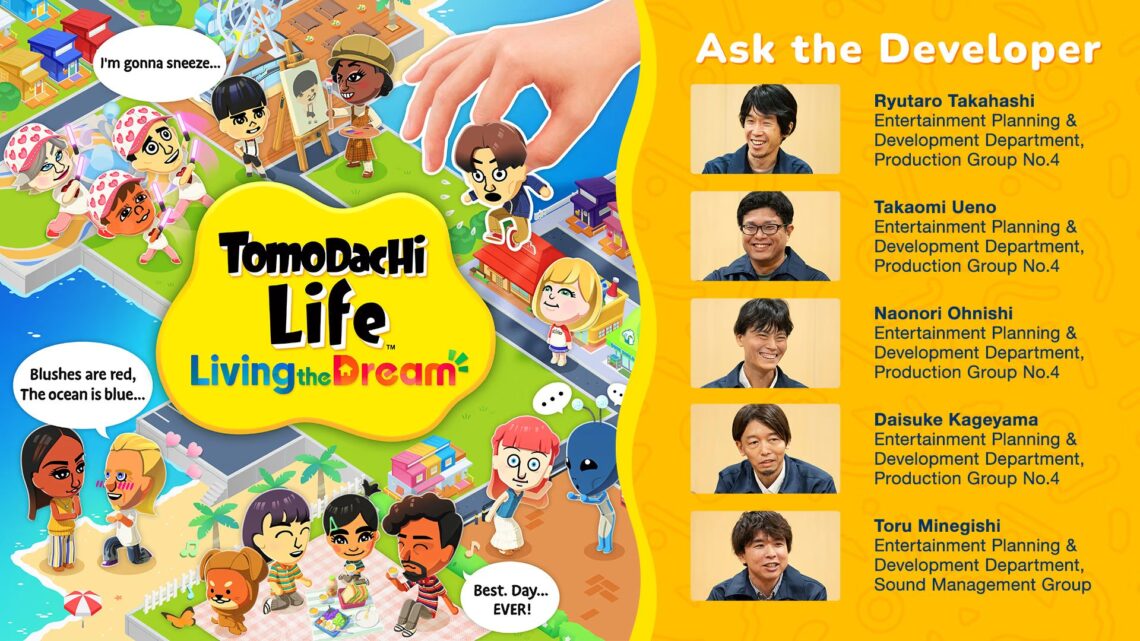 Imagem destacada de Pergunte ao Desenvolvedor Vol. 21 – Tomodachi Life: Living the Dream é divulgado; veja os destaques