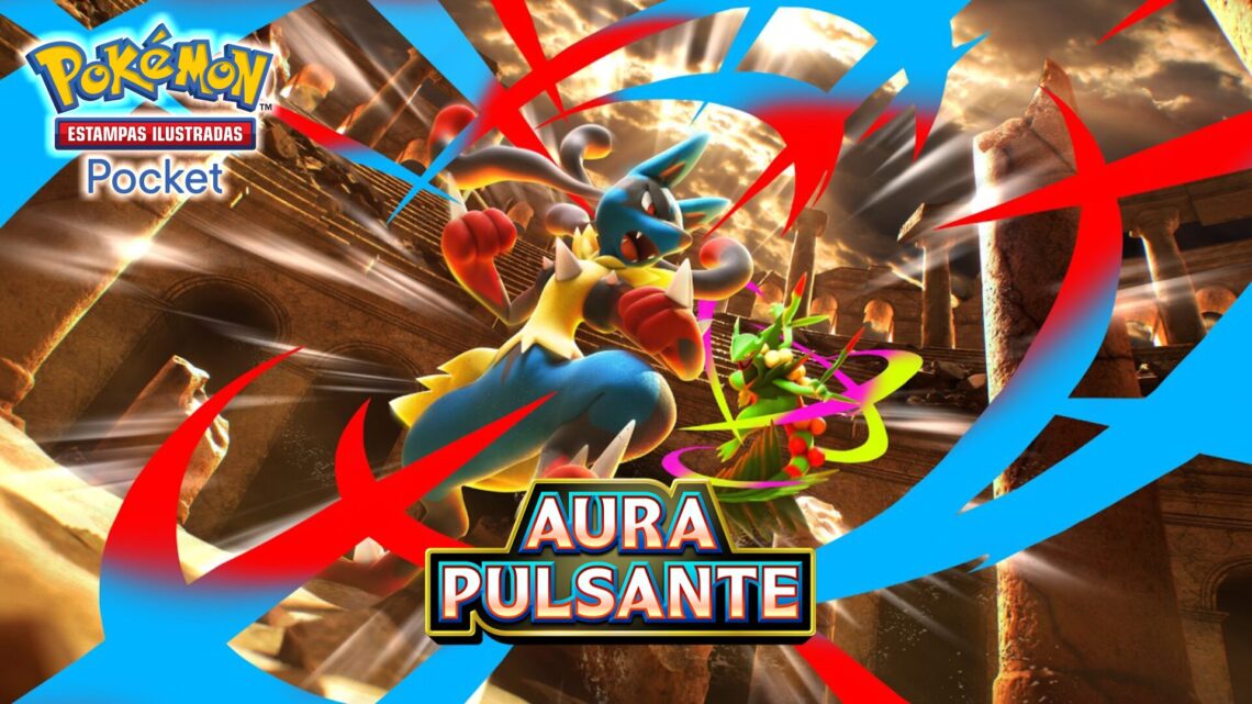 Imagem destacada de Pokémon Estampas Ilustradas Pocket recebe expansão ‘Aura Pulsante’ na próxima semana