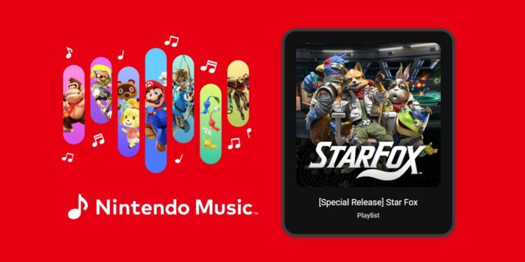 Imagem destacada de Star Fox tem 10 faixas de sua trilha sonora adicionada ao Nintendo Music
