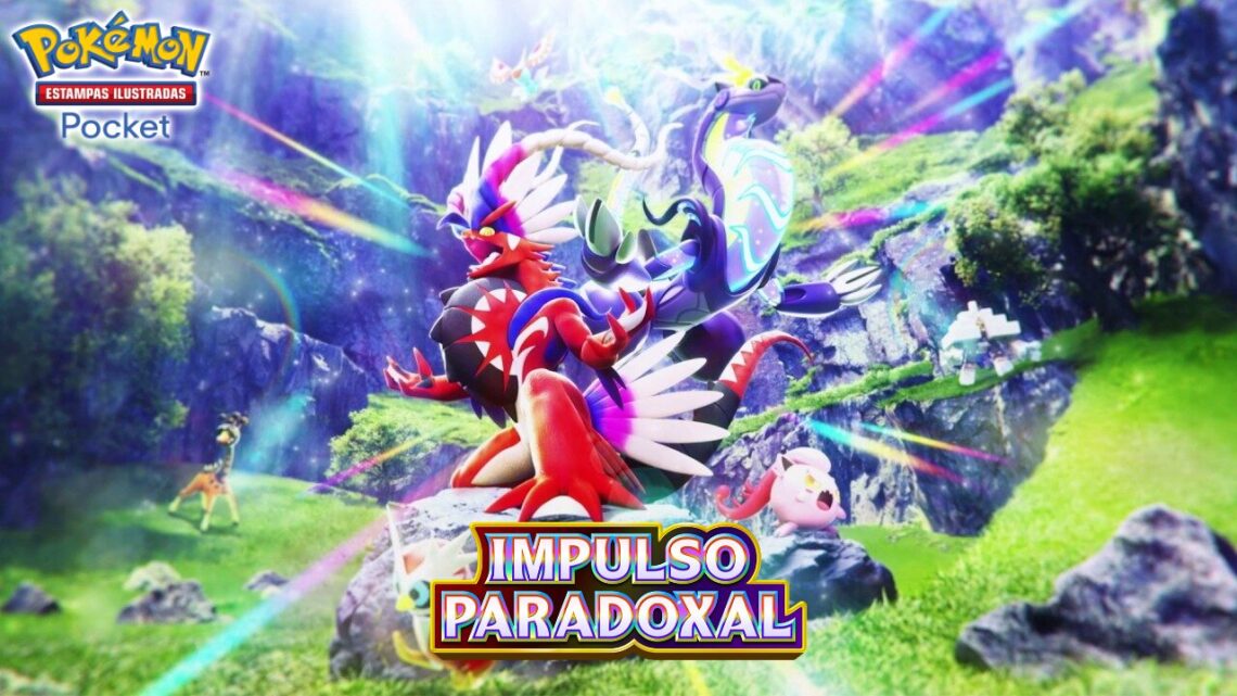 Imagem destacada de Pokémon Estampas Ilustradas Pocket receberá a expansão “Impulso Paradoxal” na próxima semana