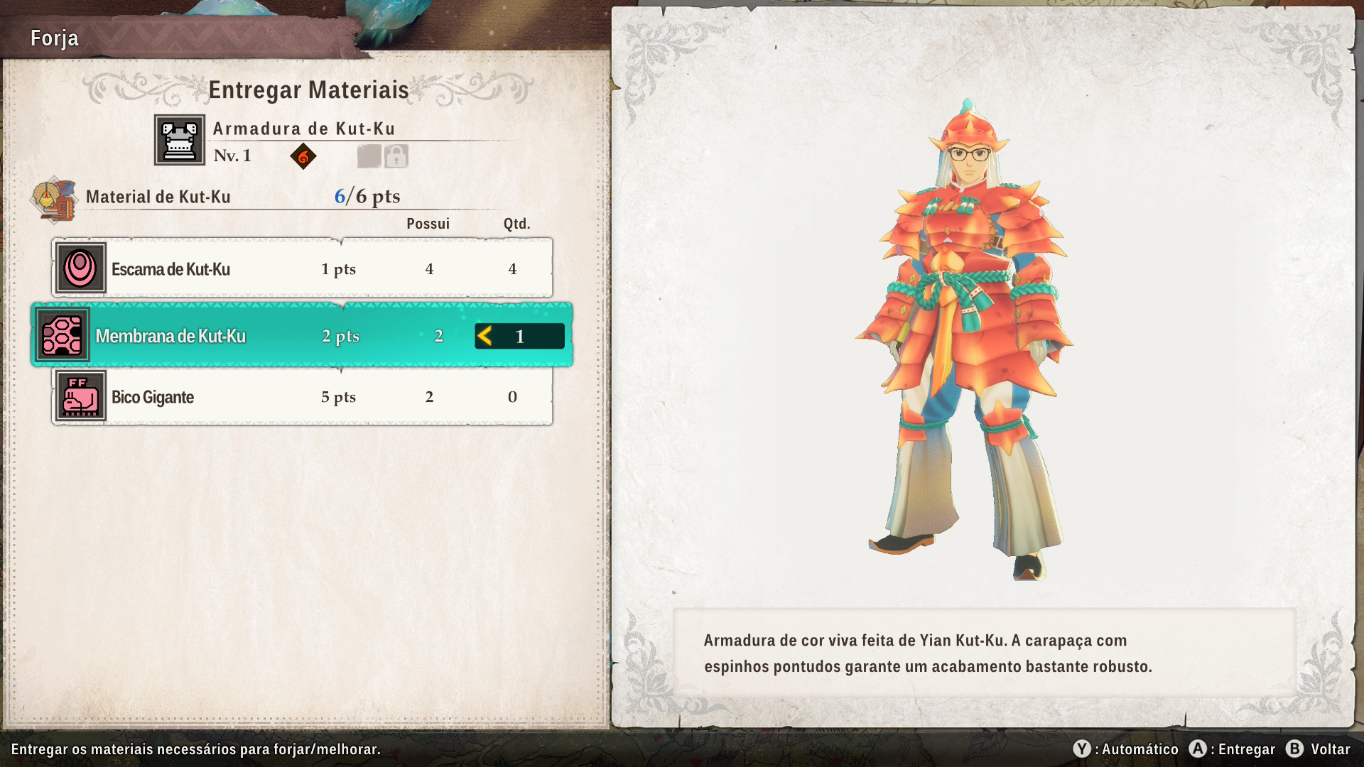 Criando novas armaduras