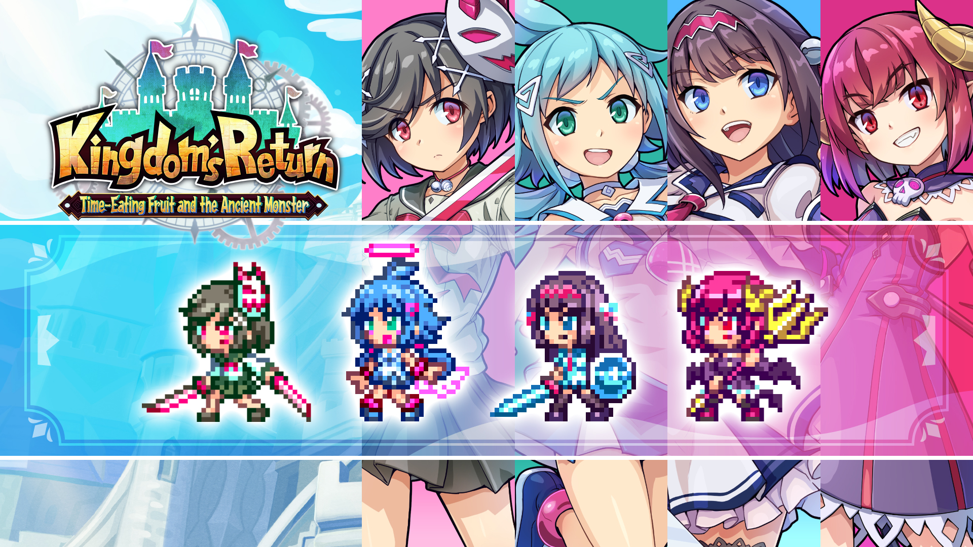 Estilo de personagem crossover "Gal*Gun: Double Peace"