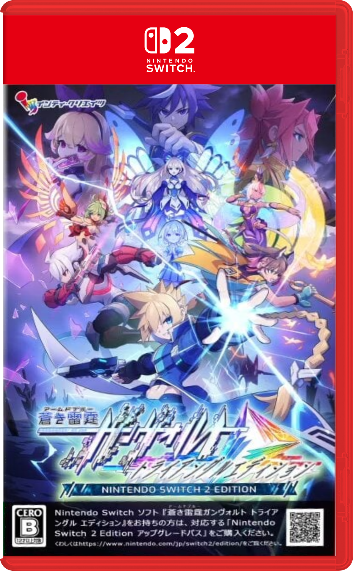 Azure Striker Gunvolt Trilogy Enhanced - boxart de Switch 2