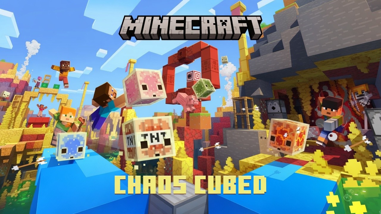 Imagem destacada de Minecraft recebe o modo Chaos Cubed com cubos de enxofre, novo bioma e mais