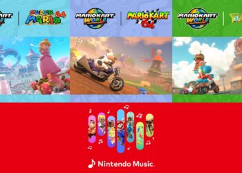 Nintendo Music: Músicas de Super Mario 64, Mario Kart 64 e Yoshi’s Story do Mario Kart World (Modo Livre) são adicionadas