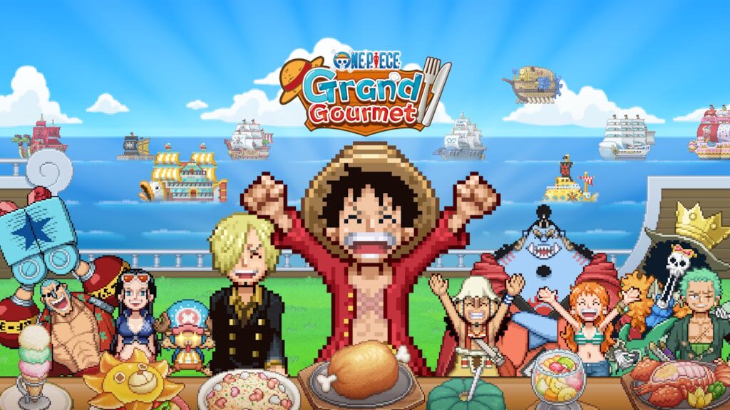 Imagem destacada de Bandai Namco e Kairosoft anunciam One Piece: Grand Gourmet para Switch 2 e Switch