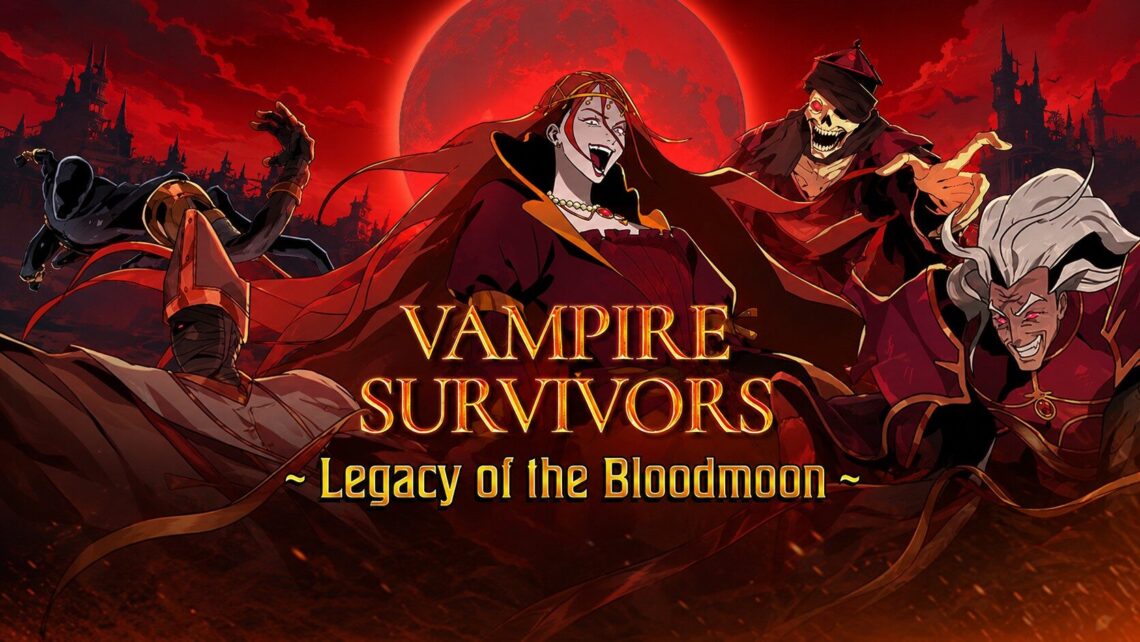 Imagem destacada de Vampire Survivors recebe versão 1.16.100 – Legacy of the Bloodmoon e Moonspell ganham novos conteúdos