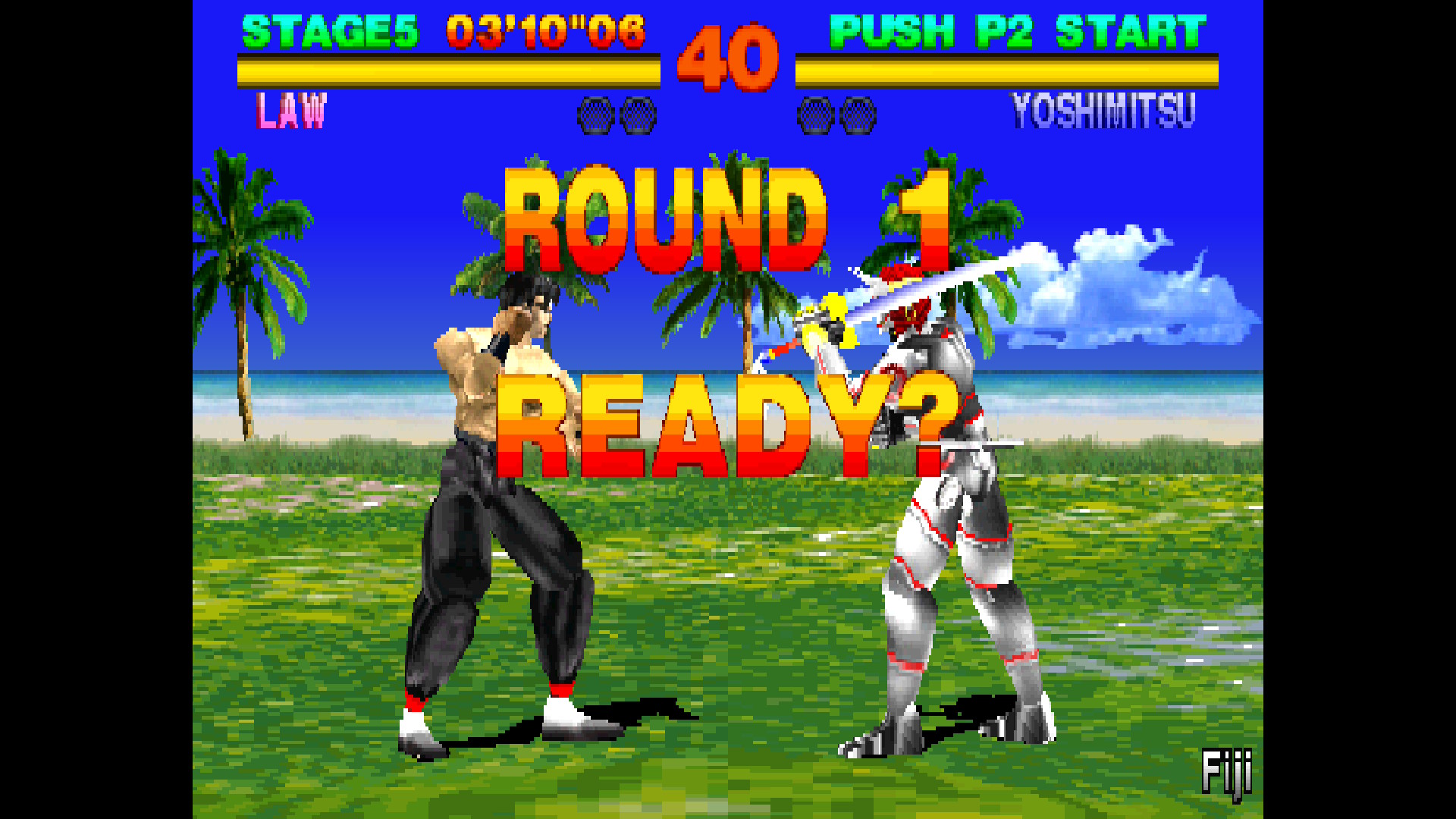 Cena de luta de Marshaw Law VS. Yoshimitsu