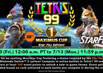 Tetris 99 – 55ª MAXIMUS CUP é anunciada com tema inspirado em Star Fox