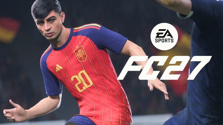Imagem destacada de EA SPORTS FC 27 detalha defesa manual e novas opções de ataque; novo trailer