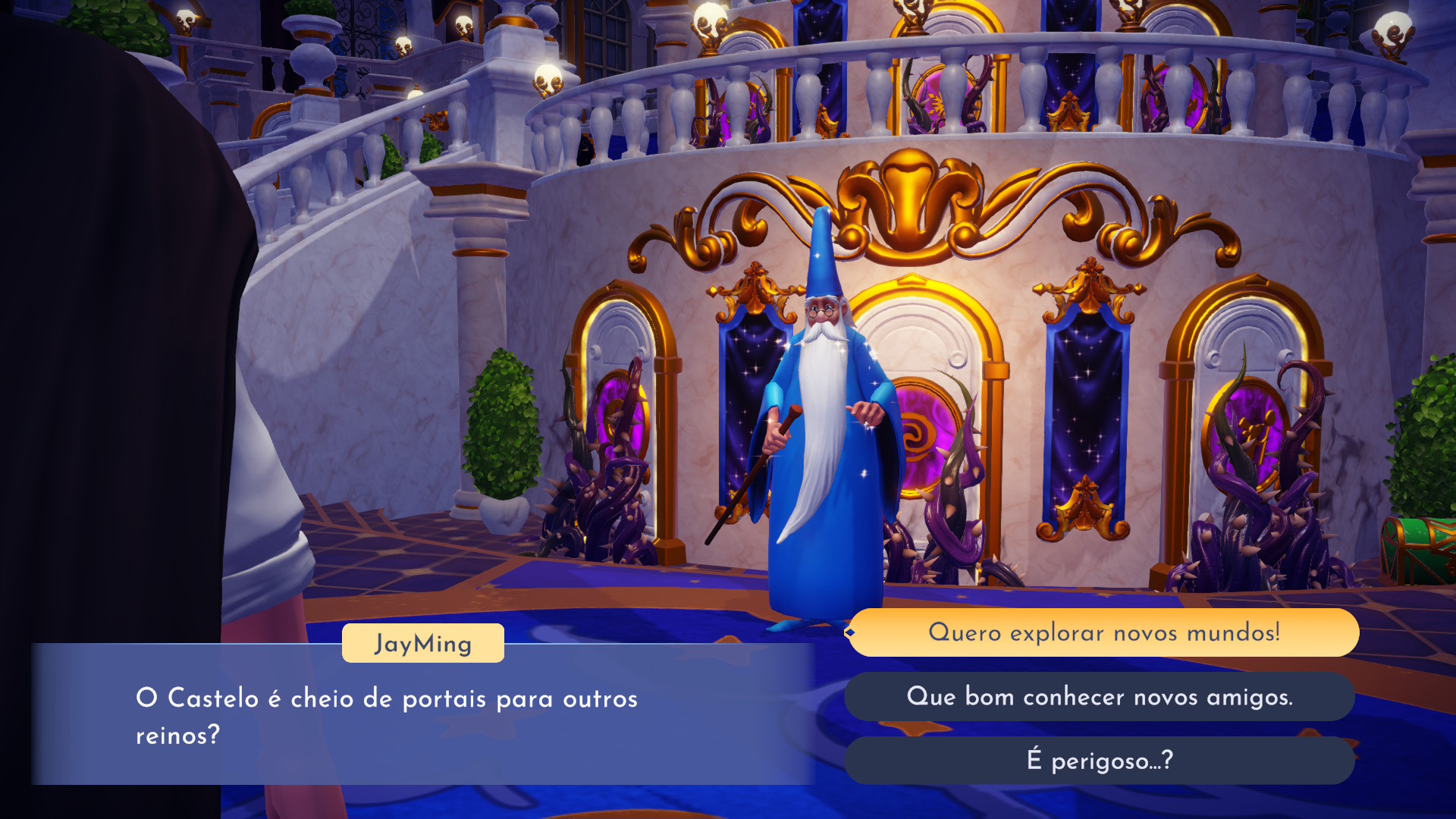 Cena de castelo dos portais