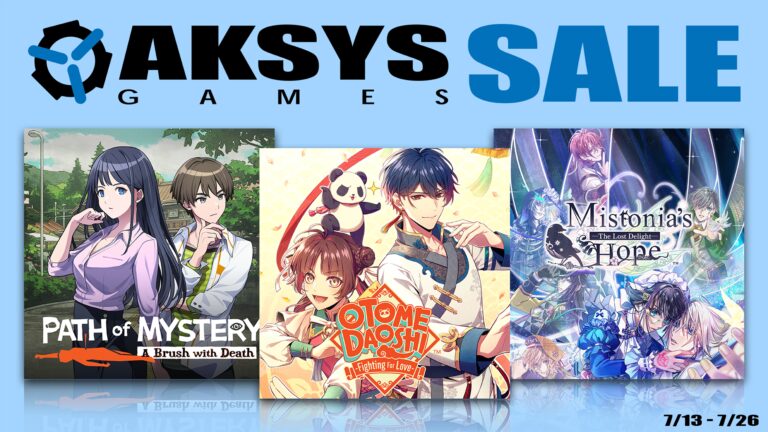 Imagem destacada de Aksys Games tem ofertas para múltiplos jogos de Switch; Otome Daoshi, Path of Mystery e mais