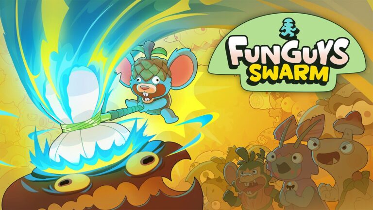 Imagem destacada de Roguelike de sobrevivência, Funguys Swarm chega ao Switch 2 em agosto