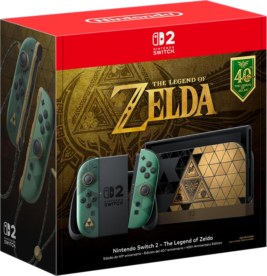 Nintendo Switch 2 – The Legend Of Zelda – 40th Anniversary Edition