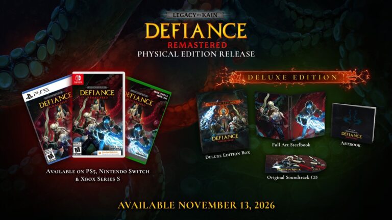 Imagem destacada de Legacy of Kain: Defiance Remastered terá edições físicas em novembro; Switch receberá código na caixa